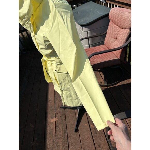 Rains Women's Rain Jacket, color Straw Yellow, Waterproof, Size Medium, NWT - Picture 9 of 11